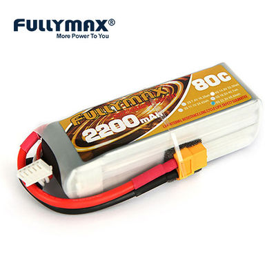 22.2V 6s 2200mah Lipo 6の細胞のRcの平らな充電器電池はRc車のリチウム電池を詰める