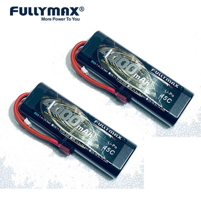 7.4学部長とのPlug V Lipo電池4000mah 2S1P 45Cの円形の堅い場合