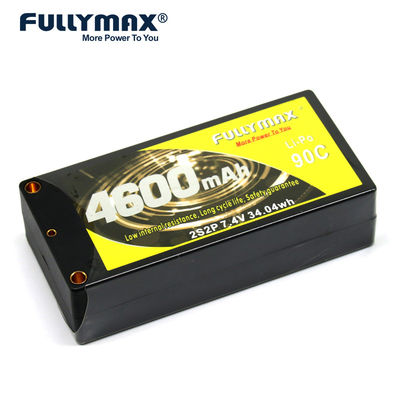 Fullymax 2s 7.4v Lipo バッテリー セル 90C 4600mAh シングル 5mm バナナ ソケット Lipo