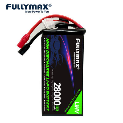 ドローン用 28000mAh リポ 12s バッテリー 44.4V 15C LiHV 化学産業 AS150 XT150 プラグ