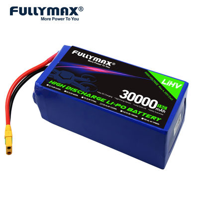 農業の無人機電池12の細胞の李ポリマー電池30000mah 12S 44.4V 1332Wh