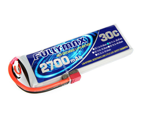 RC車RCの航空機RCのトラックのためのTのプラグとのFULLYMAX LiPo電池のパック30C 2700mAh 3S 11.1V