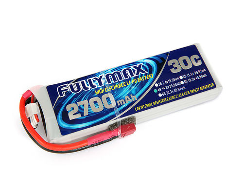 RC車RCの航空機RCの飛行機のためのTのプラグとのFULLYMAX LiPo電池のパック30C 2700mAh 4S 14.8V