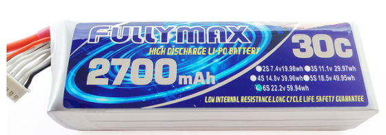RCの飛行機RC Heli RCの航空機のためのFFULLYMAX LiPo電池のパック30C 2700mAh 6S 22.2V李po