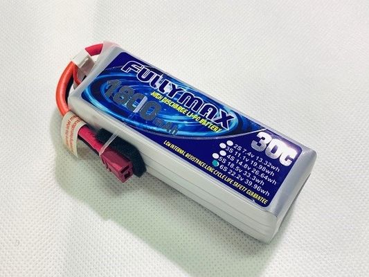 学部長とのConnector 22.2V LiPo RCの飛行機電池のパック30C 1800mAh 6S