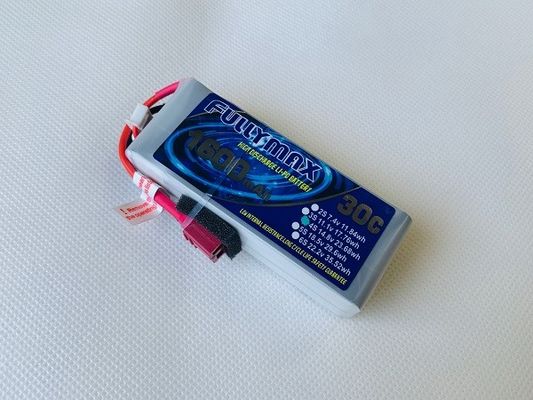 RC車RCの航空機RC HeliのためのPlug LiPo Battery Pack 30C 1600mAh 4S 14.8V学部長