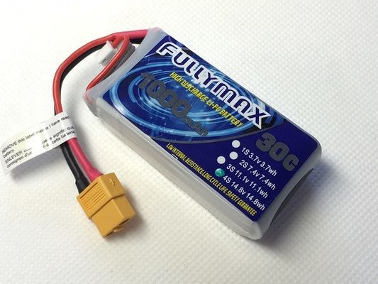 RC車RCの航空機のためのXT60プラグのLiPo電池のパック30C 1000mAh 4S 14.8V